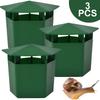 3PCS Green ABS Plastic Snail Cage Slug Catcher Tool Trap
