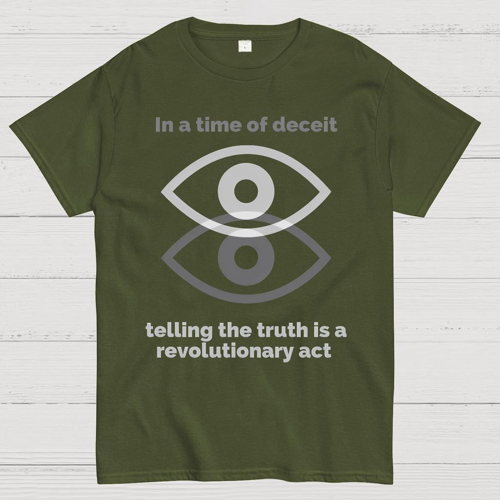 1984 -In a Time of Deceit Telling the Truth Is a Revolutionary Act Unisex 100% Cotton Summer Casual Cool Loose T-Shirt