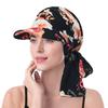 Wide Brim Headscarf Hat With Leopard Print And Floral Pattern Summer Style For Women And Men
