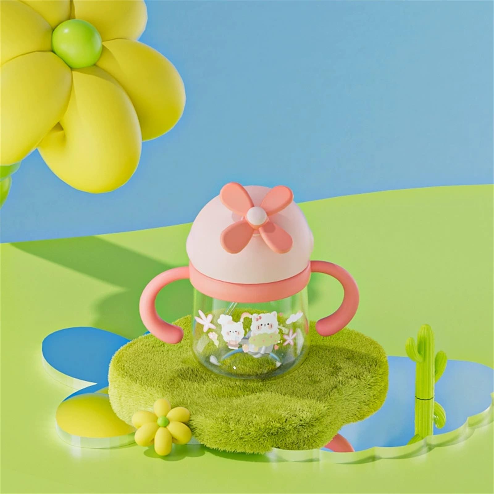 

Детский поильник с трубочкой и крышкой, непротекаемый, для мальчиков и девочек One Size