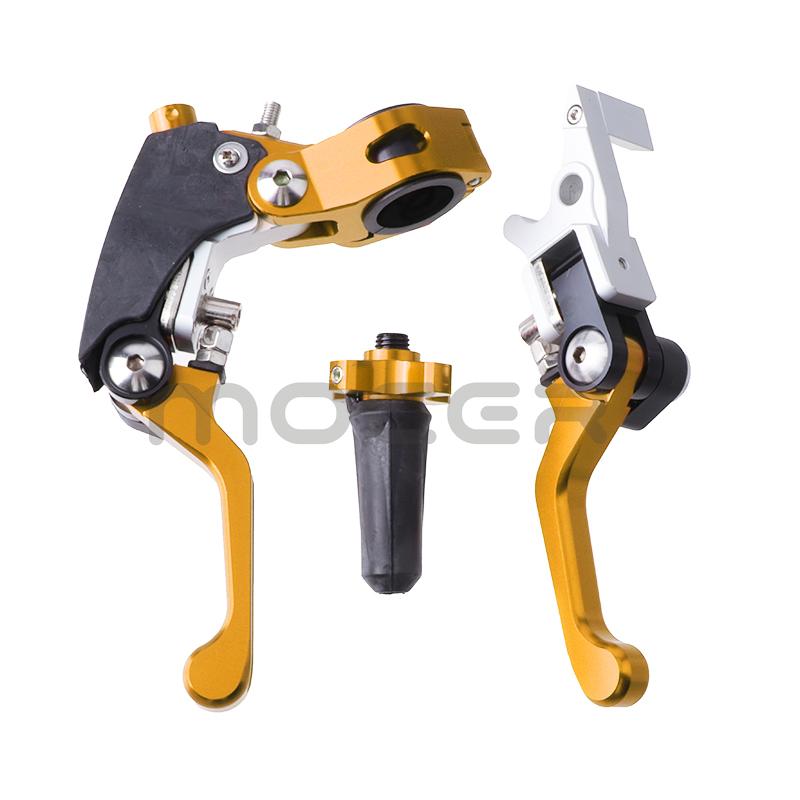 Racing CNC Aluminum Foldable 360 Clutch Brake Levers Handle Save Effort For CR CRF YZF EXC Bosuer Kayo T2 T4 T6 K2 K6 K6R KT250