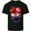 Gym Croatian Flag Ripped Muscles Croatia Kids T-Shirt Childrens