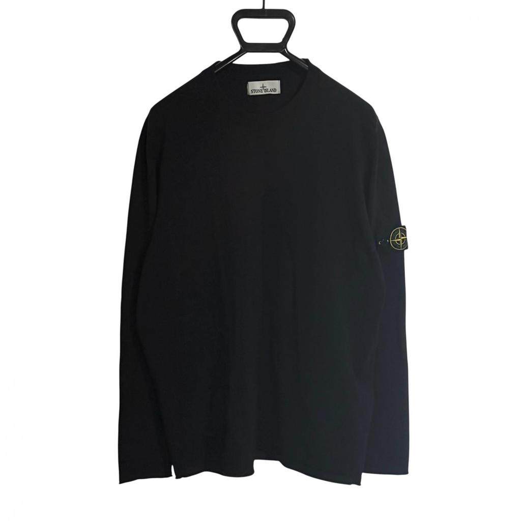 STONE ISLAND Lightweight Knit Black Men's Size XL Authentic Model 801553289