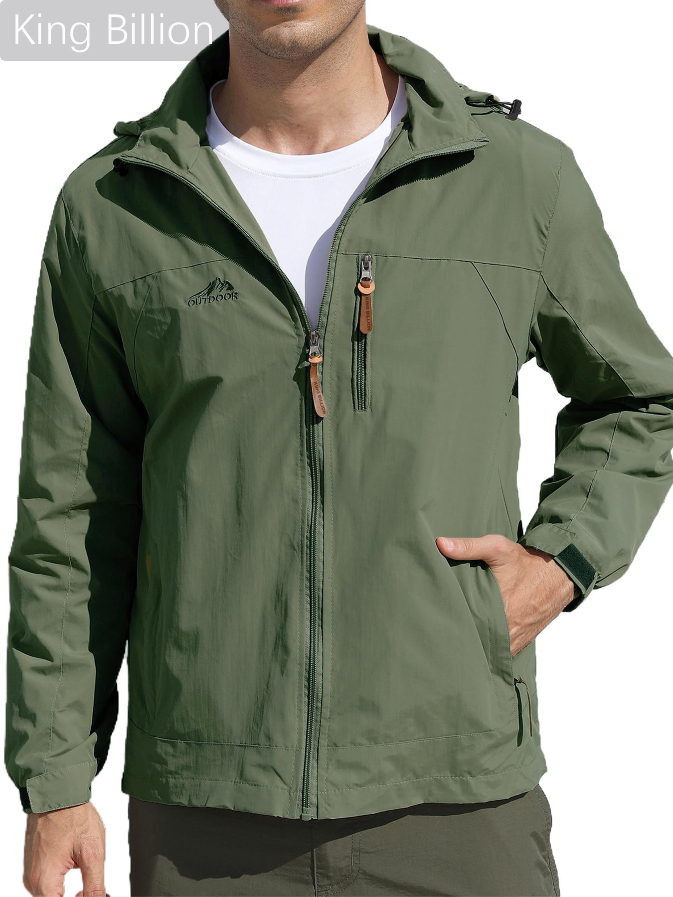 

Мужская весенне-осенняя тонкая куртка с капюшоном, уличная ветровка, мужская куртка для альпинизма, повседневные пальто S армия зеленый