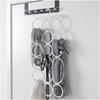 Scarf Ring Hanger, Ties Organizer Rack 28.25", Closet Organizer, Space Saving Hanger for Scarves, Belts, Tank Tops, Accessories - 18 Large Rings