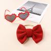 Baby Girls Headband Sunglasses Decor Kit Children Kids Supplies Seaside Beach- Accessories Bows Hair Band & Sunglasses