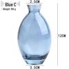 Lux Mini Colored Glass Vase Set for Hydroponic Flowers - Transparent Decorative Ornaments for Living Room