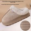 Home Cotton Slippers for Women, Autumn and Winter Suede, Indoor and Winter Thick Soled Home Slippers for Men