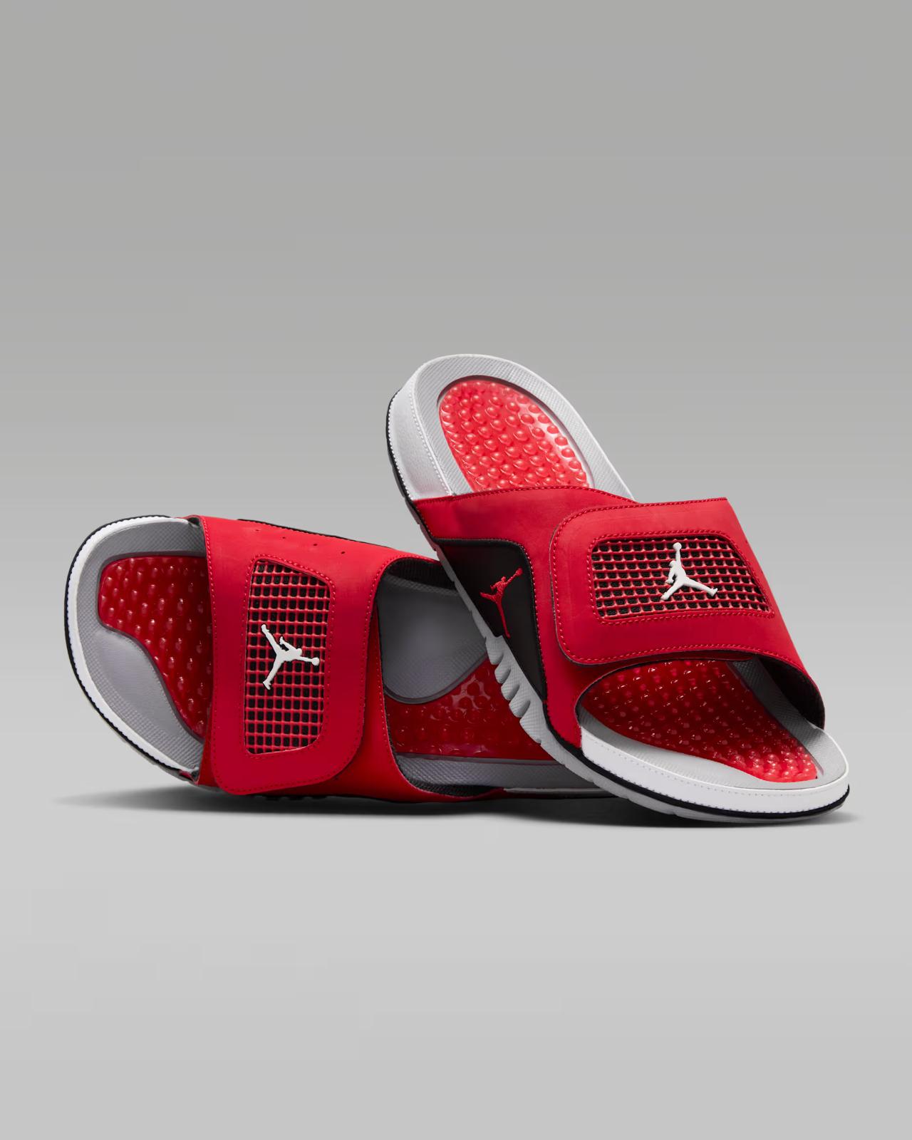 532225-600 Nike Jordan Hydro 4 Retro Slide  Fire Red/Black  (Men s) 7