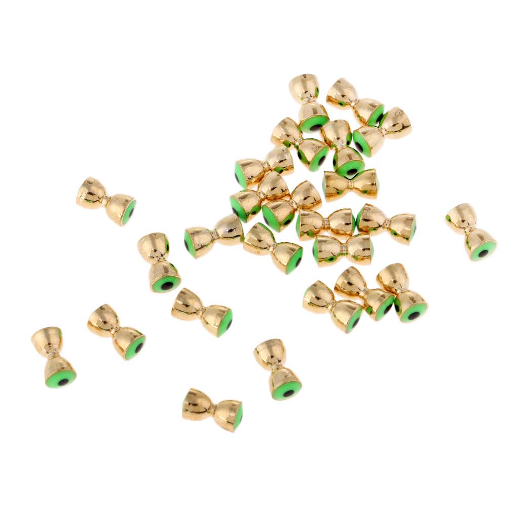 25Pcs Fly Tying Beads Brass Dumbbell Bead Eyes Fly Tying Materials 3
