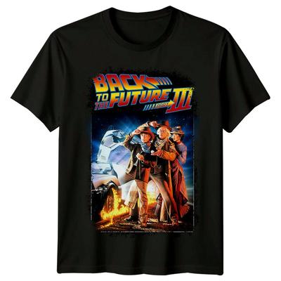 Tillbaka till framtiden del III (1990) Filmaffischinspirerad T-shirt Retro 90-tals T-shirt