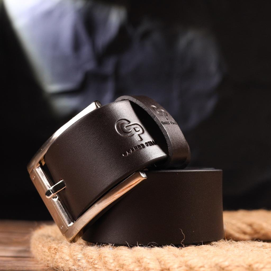 Ceinture en cuir pour hommes de haute qualité GRANDE PELLE Leather Belt 21461 Marron