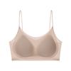 Traceless ice underwear women's summer thin women's fixed cup small breasts gather and close secondary breasts light and breathable bra cover