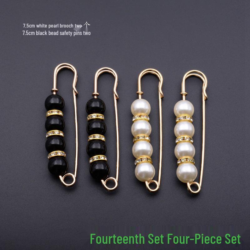 Anti-Exposure Safety Pin Brooch Set for Clothing, Cardigans, Scarves, Dresses, and Waist-Cinching