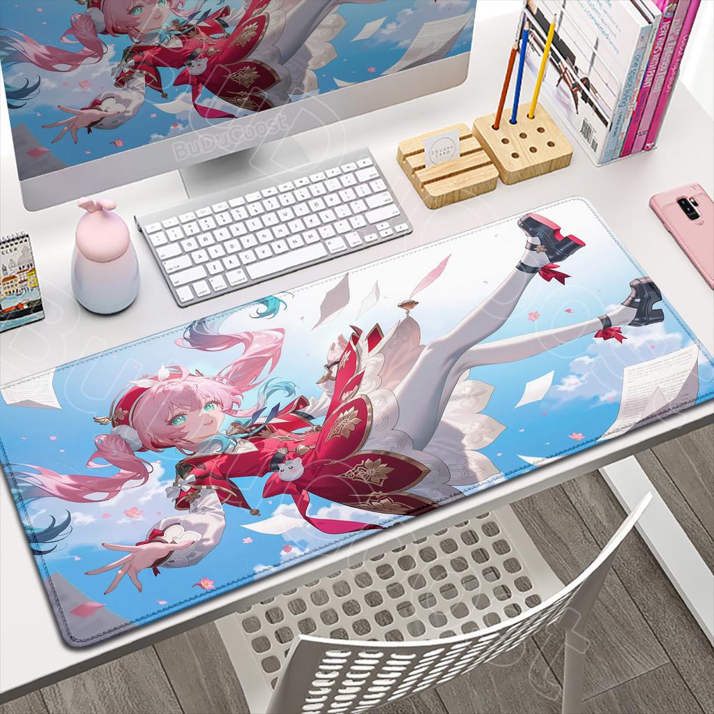 Anime Amphoreus Mouse Pad Gaming Honkai Star Rail Chrysos Heir Desk Mat Computer Accessories Mousepad Stitch Edge Keyboard Mat