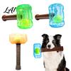 Tpr Rubber Pet Playthings Interactive Squeaky with Built-in Toy Hammer Dog Tennis Ball for Medium And Large Dogs Inside Sound Making Puppy