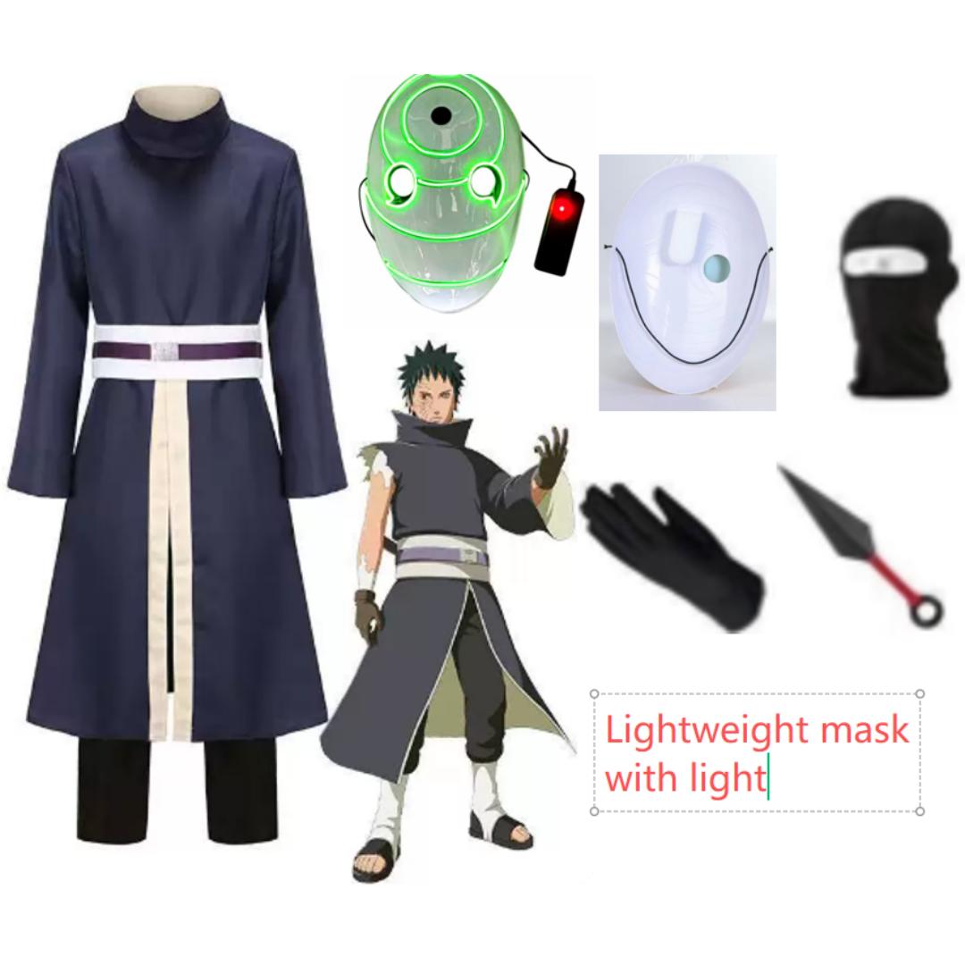 Uchiha Obito Anime Cosplay kostīmi Helovīna