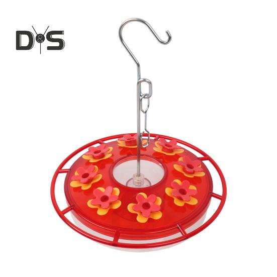 450ml Hummingbird Feeder with Perch And Feeding Ports Outdoor Hanging Wildbird Feeder for Garden Backyard Decor