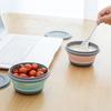 Collapsible Bowl Portable Tableware Expandable Outdoor Compression Travel Camping Picnic Anti-Spill Food Container for Baby Kids