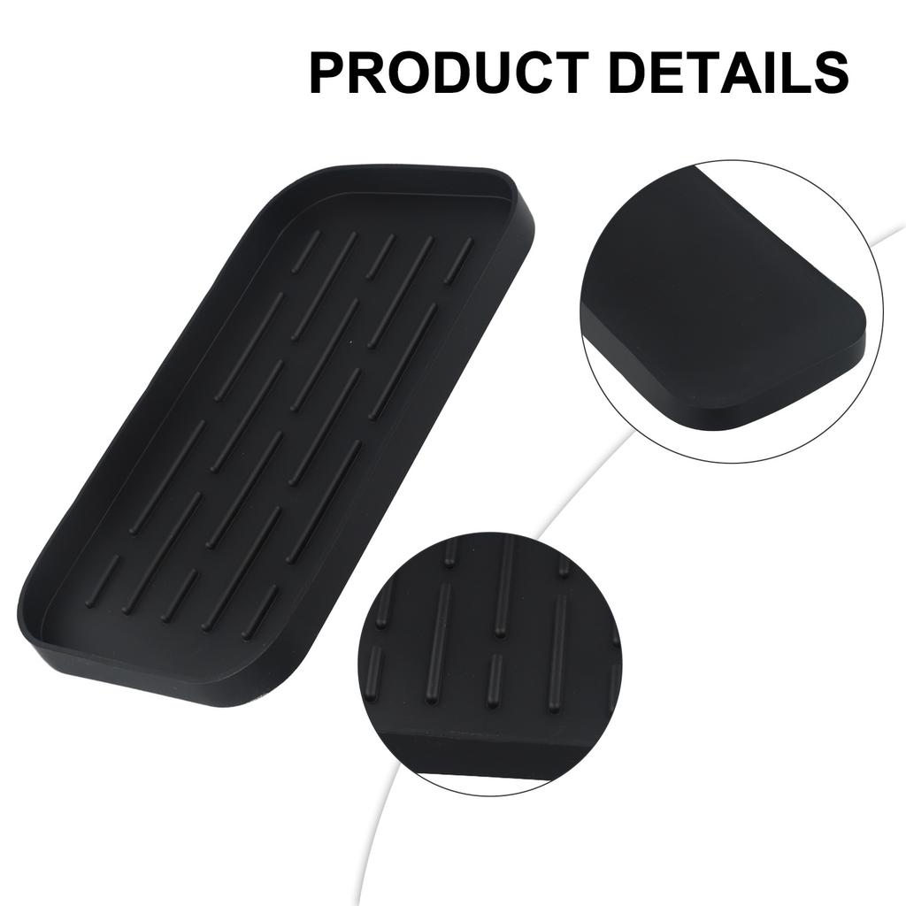 Flexible Silicone Silicone Sponge Holder Drain Tray Accessible Coasters Features Accessible Coasters Convenient