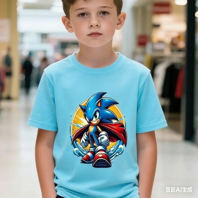 Pure Cotton Children's T-shirt 2026 Summer New Easter Themed Cartoon Printed Casual Parent-child Outfit for Boys and Girls