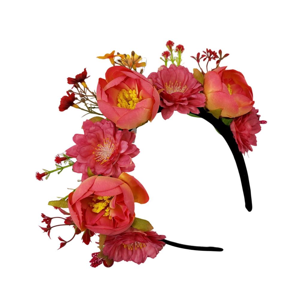 New Bridal Sweet Wreath Headband Mori Party Simulation Flower Hair Accessories Bohemian Holiday Headgear