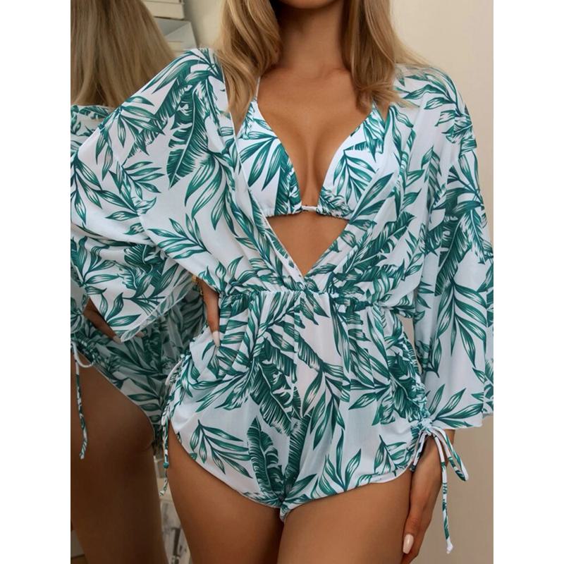 

Жіноче бікіні 3 шт. Сексуальний купальний костюм із високою талією Пляжний купальник Жіночий літній купальник XL