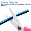 10Pcs Colorful Car Air Conditioner Vent Outlet Trim Decor Strips U Shape Moulding PVC  Colorful Shiny Car Trim Strips Decoration