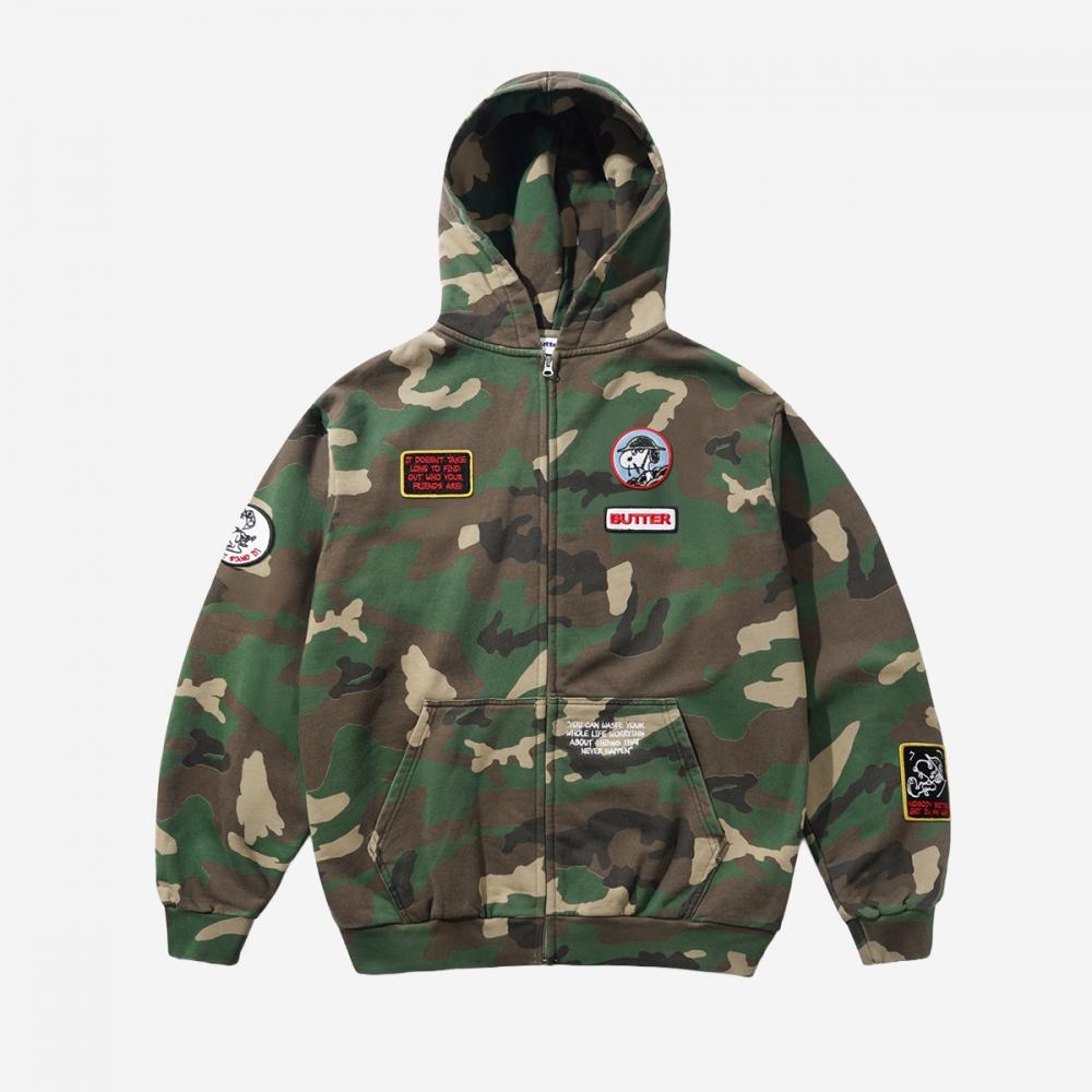 Butter Goods Patches Zip Thru Hood Patches Zip Thru Hood