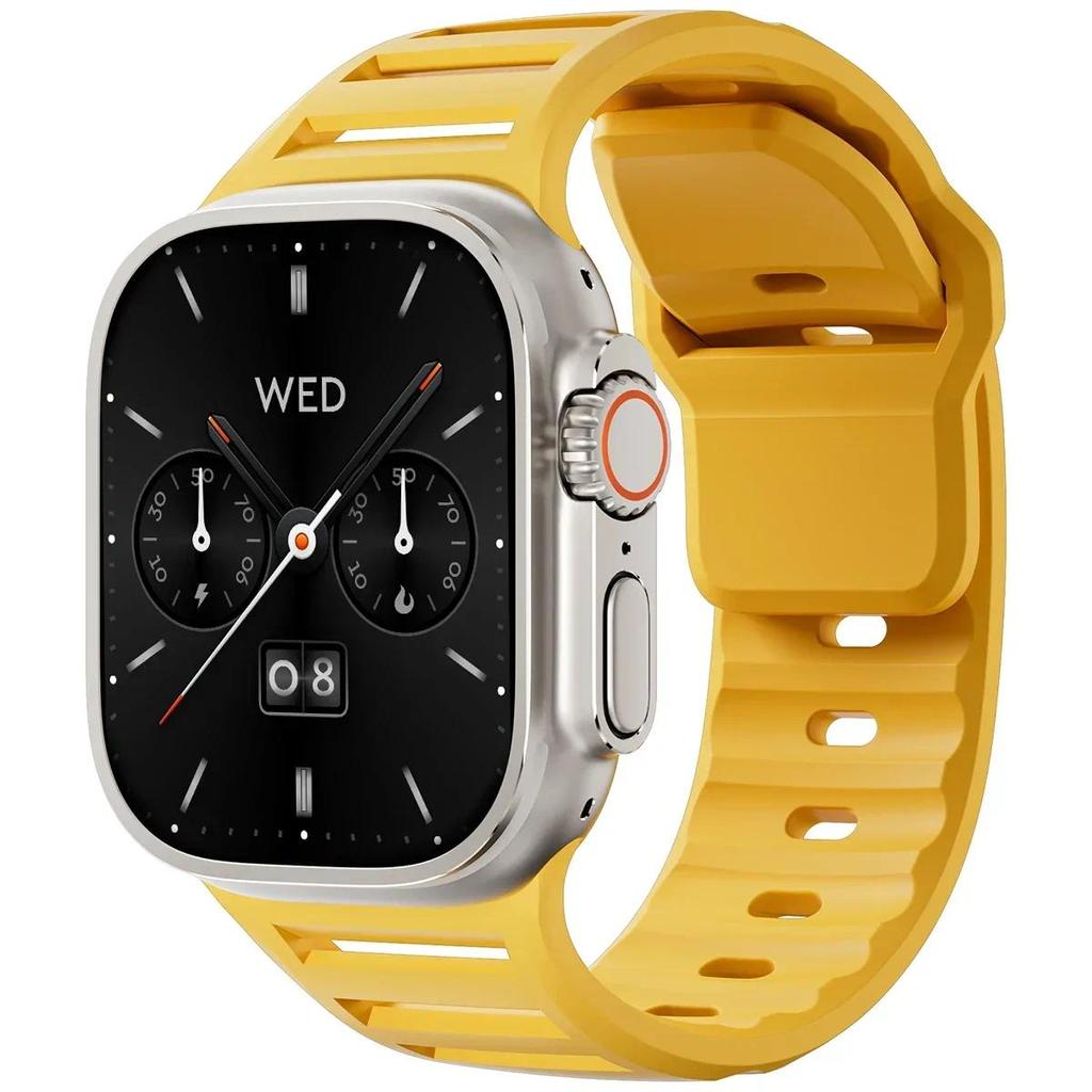 Silicone Strap compatible for Apple watch Ultra 3 2 1 49mm 46mm 45mm 44mm 42mm for iwatch Series 11 10 9 8 7 6 SE 5 4 3 2 1