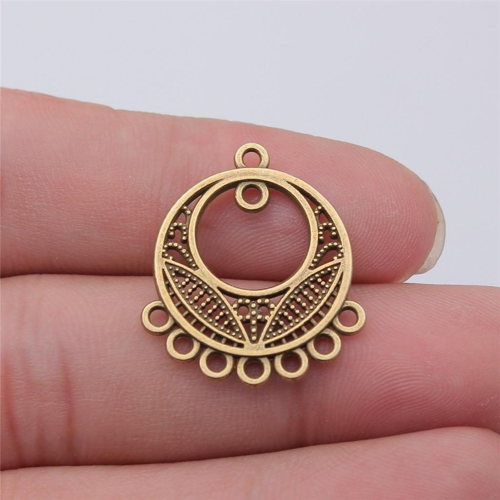 Accessoires Pièces Connecteur Boucle d'Oreille Rond Multi-Trous Fournitures de Bijoux de Mariage ZA044