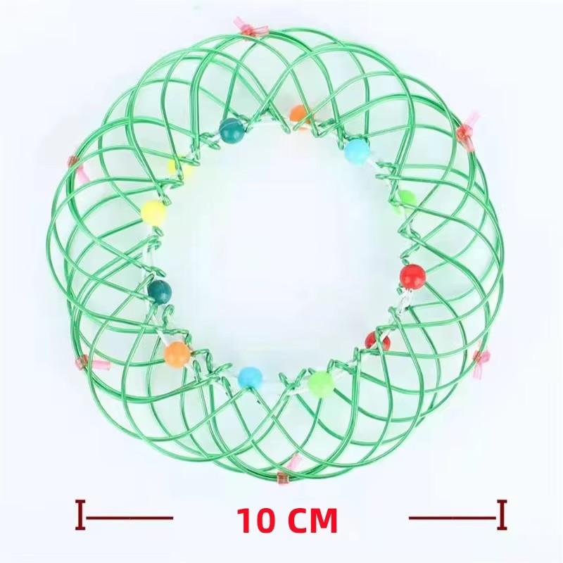 Magic Iron Ring Puzzle Toy Creative Mandala Flower Basket Decompression Fidget Toy Educational STEM Sensory Toys for Adults Kids