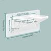 Shelf Support Adhesive Pegs Closet Partition Bracket Cabinet Support Clips Wall Hangers Sticker for Kitchen Bathroom
