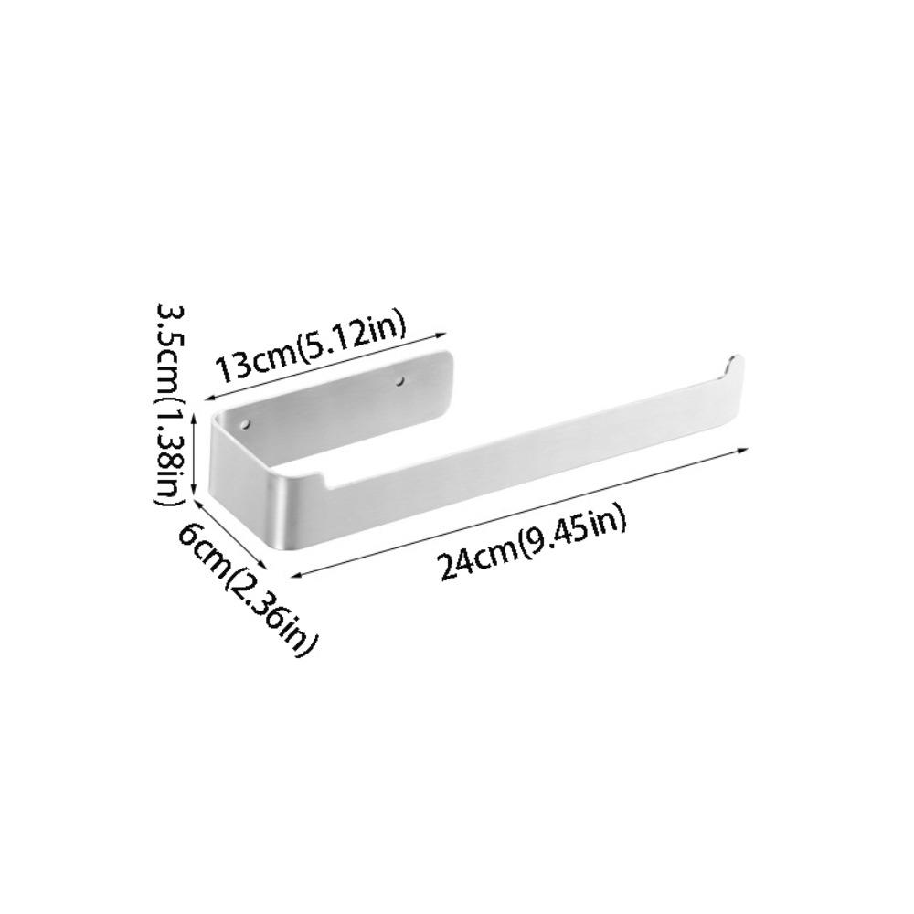 Self Adhesive Towel Holder Black Finish Towel Rail Toothbrush Holder Towel Hanger  Kitchen Use