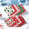 Handmade Greeting Card Supplies 12 Sheet Christmas Scrapbook Paper Winter Holiday Craft 5.9 x Inch Tree Snowflake Paper Snowman Decorative Cardstock