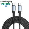 UGOURD PD240W Ultra Fast Charge Cable Type Usb C 100W type c Charger Cable for 15 MacBook Pro With E-Marker chip