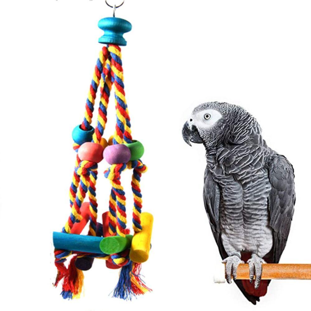 Hanging Wear-resisting Bird Climbing Ladder Parrot Chew Toy Bird Tearing Toys Bird Rope Perches