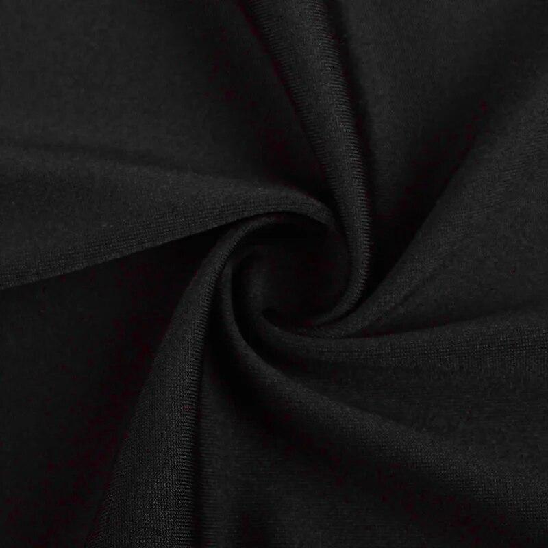 Rückenfreies, sexy schwarzes High-Street-T-Shirt für Damen, aushöhlen, lange Ärmel, Crop-Tops, weiblich, lässig, Streetwear, figurbetont, modisch, solide Grundkleidung 2024