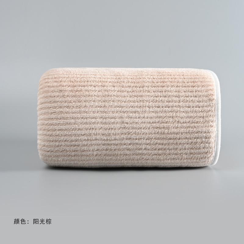 Coral fleece bath towel antibacterial striped face towel soft not easy to lose hair absorbent household large bath towel towel
