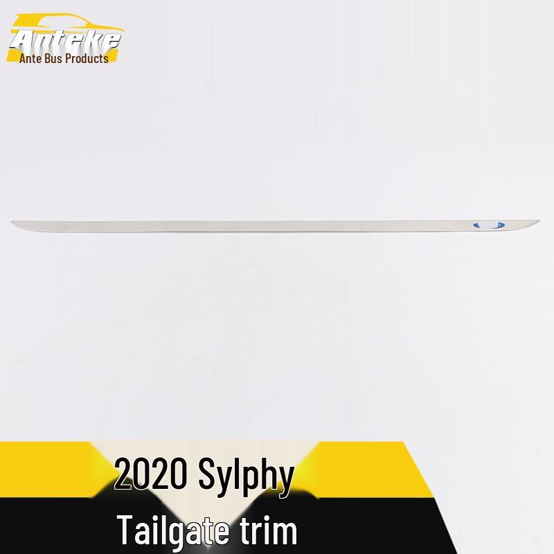 Sylphy Tailgate Bright Strip & Trunk Trim: Rear Bumper Protector & Anti-Scratch Sticker for 20 Models