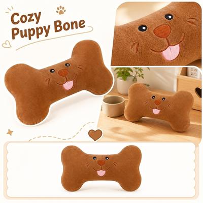 Plush Dog Bone Shaped Pillow Soft Stuffed Animal Toy for Home Decoration and Play Suitable for Children and Adults