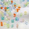50Pcs Candy Color Ice Flower Nail Art Zircon Charms With Sparkling Effect For Home Diy Nail Salon Decoration