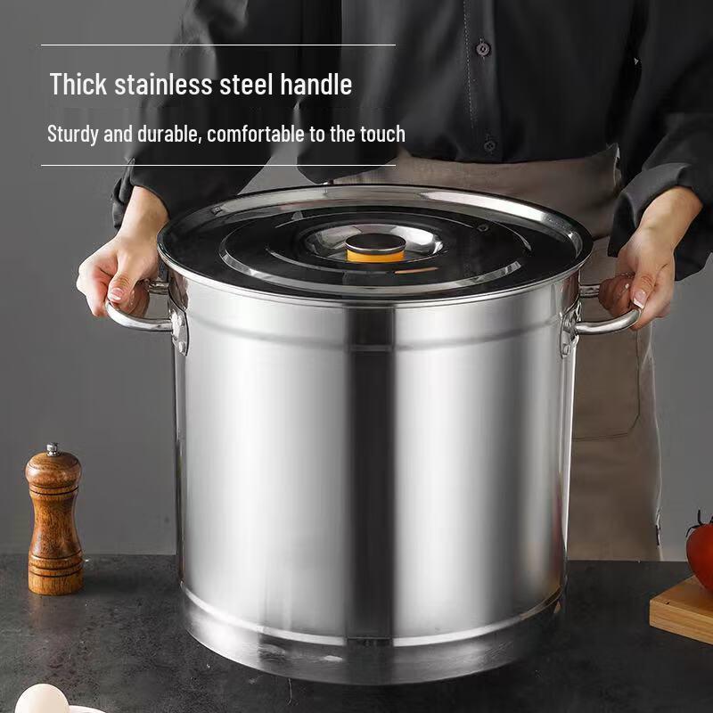 70L Gewerblicher 304 Edelstahl Lager- und Suppentopf