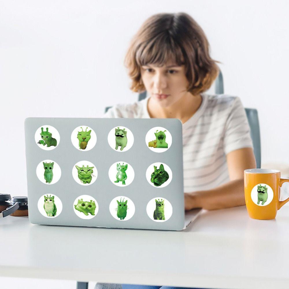 Quirky Style Extraterrestrial Kitten Decals Funny Design Quirky Decals  Journal Decoration