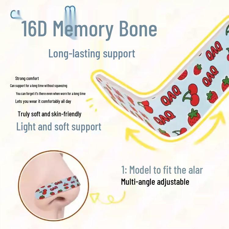 Adjustable Seamless Curled Nose Patch for Natural Shaping