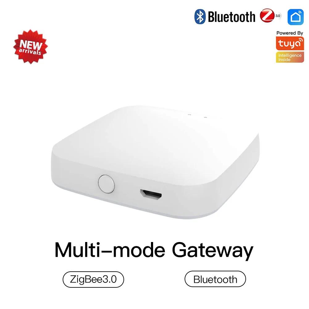 

Многорежимный умный шлюз MOES ZigBee WiFi Bluetooth Mesh Хаб Работает с приложением Tuya Smart Голосовое управление через Alexa Google Home