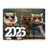 Hanging Loop Cat Calendar Durable Construction Monthly Planner Kitten Wall Calendar  Office Decor