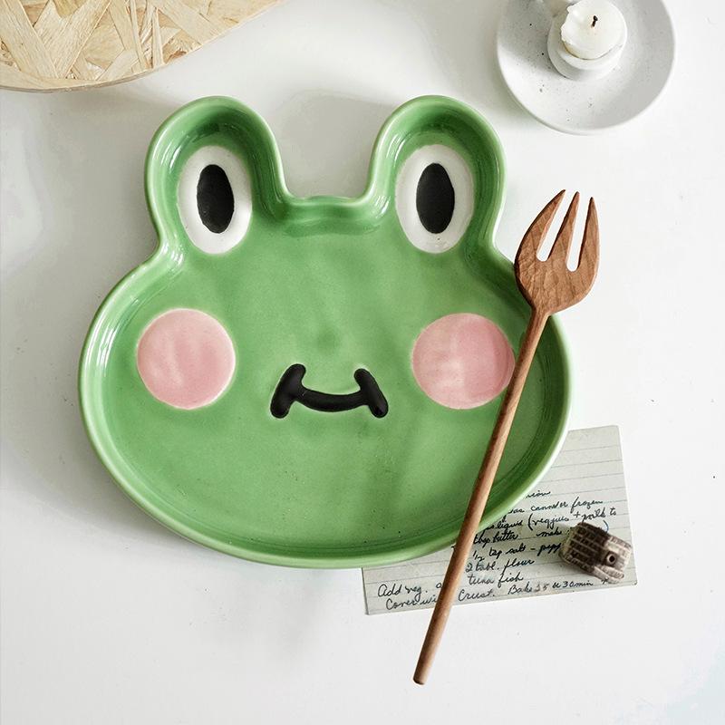Japanese Creative Cute Cartoon Plate Rabbit Plate Baby Children's Plate Animal Home Dumpling
