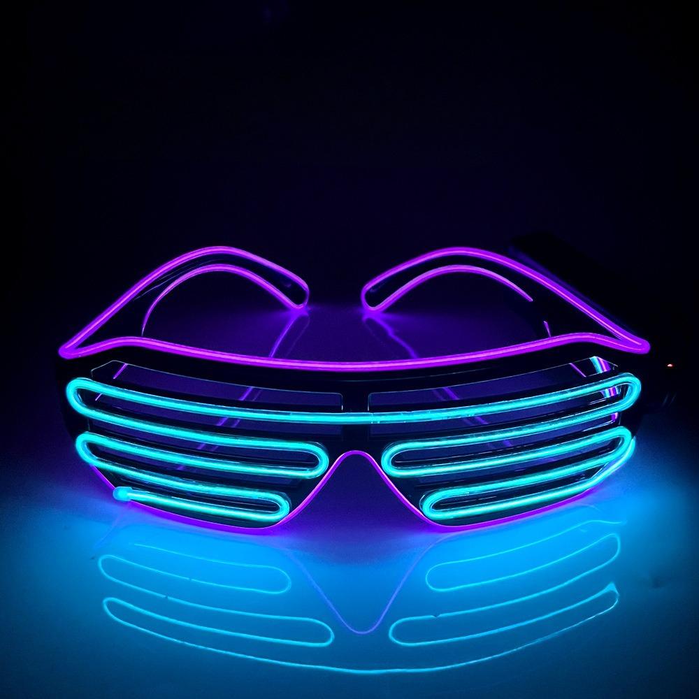 Online celebrity Bai Hui Jiang sells light-colored glasses,cold-colored glasses,the same model LED sunglasses,flashing dual-color single-color glasses