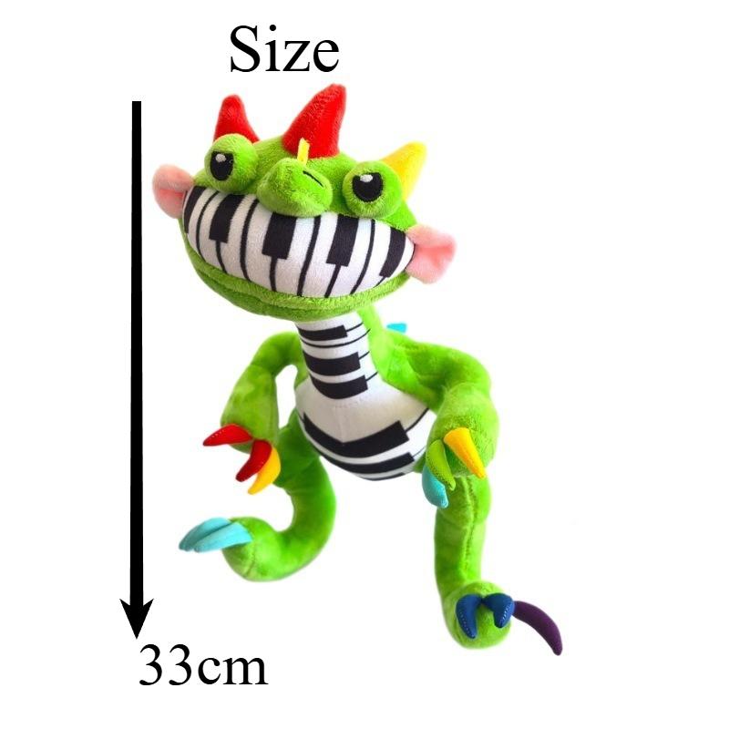 33cm Poppy Playtime Piano Dragon Plush Toy Cute Piano Dragon Cloth Doll Soft Plush Toy Collectible Gift Suitable for Game Enthusiasts and Children